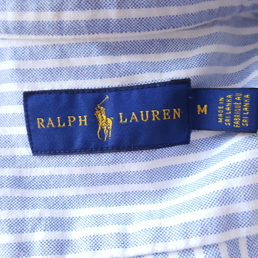 Ralph Lauren Blue Label Short Sleeve Button Down M - Picture 7 of 8